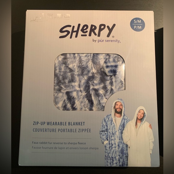 Sherpy by pür serenity zip-up wearable blanket (S/M) - Picture 1 of 4